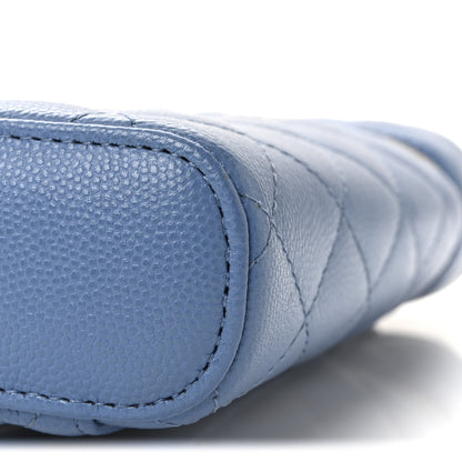 Chanel Caviar Quilted Phone Holder With Chain Blue 10 of 10
