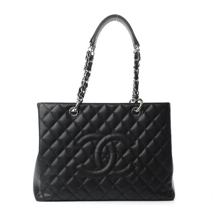 Chanel Caviar Quilted Grand Shopping Tote GST Black 1 of 9