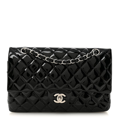 Chanel Patent Quilted Medium Double Flap Black 1 of 10