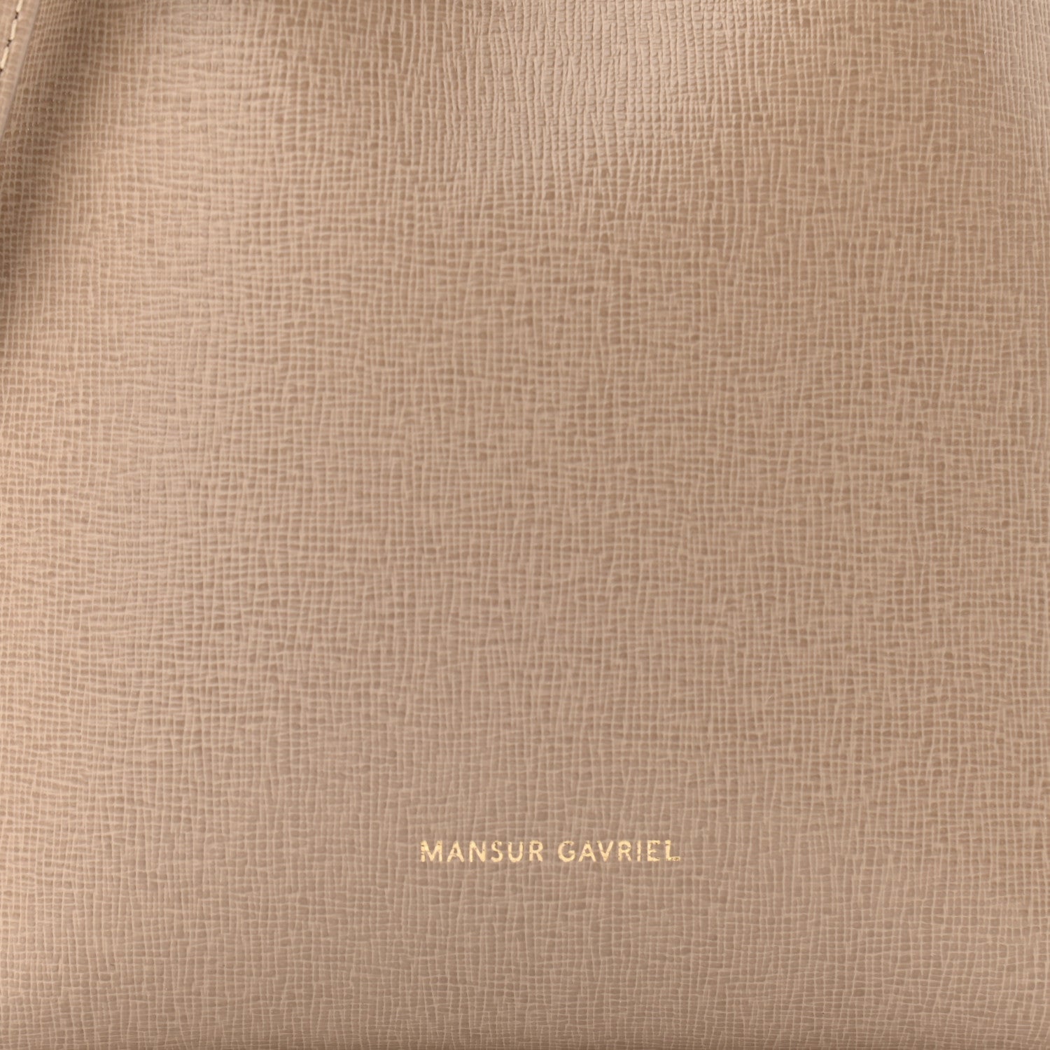 Mansur Gavriel Saffiano Mini Bucket Bag Elefante 7 of 9