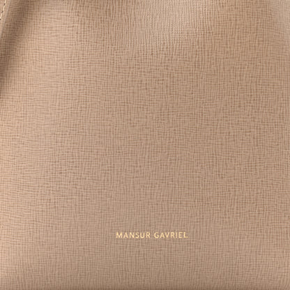 Mansur Gavriel Saffiano Mini Bucket Bag Elefante 7 of 9