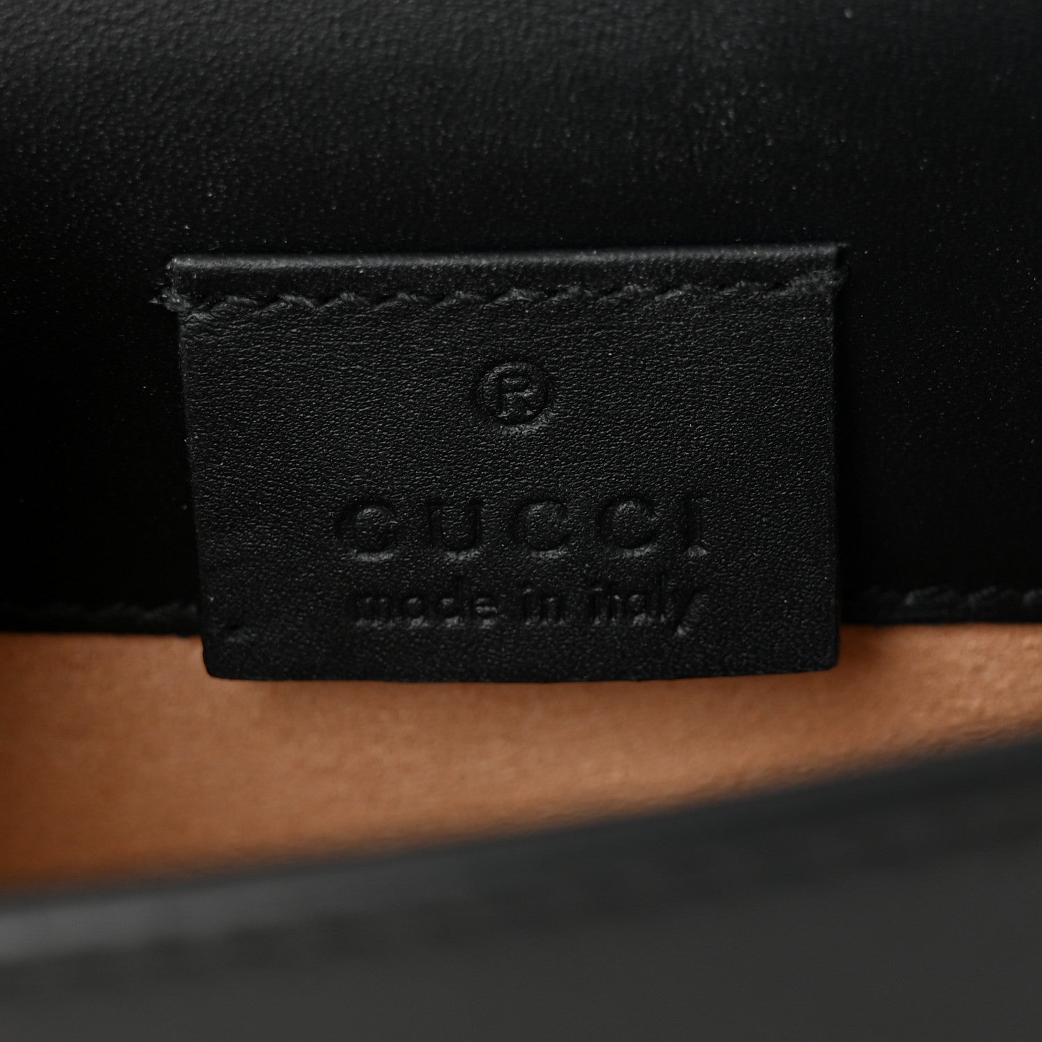 Gucci Calfskin Super Mini Sylvie Chain Shoulder Bag Black 6 of 11