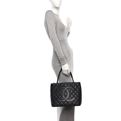 Chanel Caviar Quilted Medallion Tote Black 2 of 11