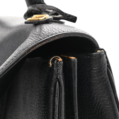Delvaux Crispy Calfskin MM Brillant Satchel Black 19 of 19