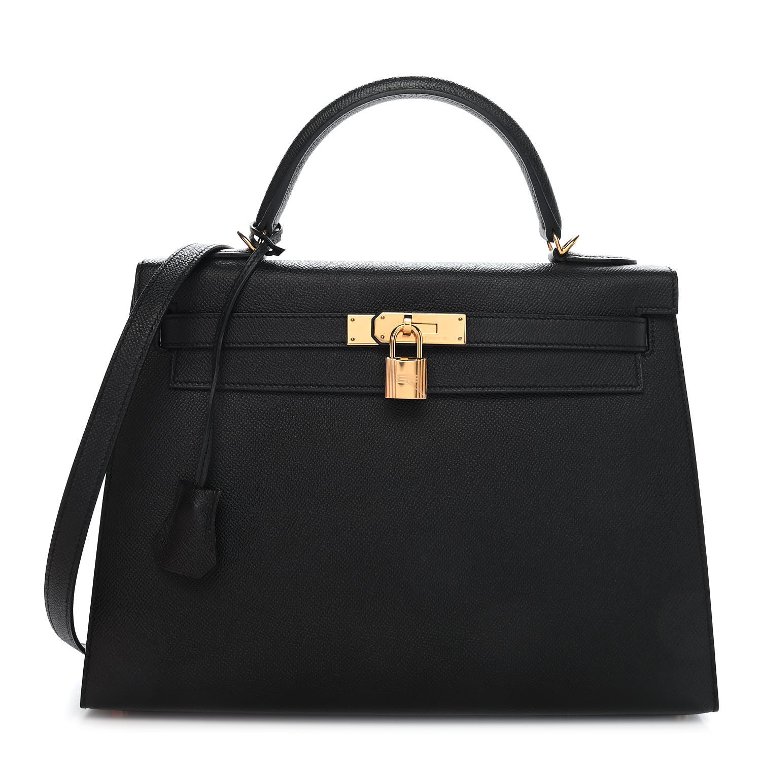 Hermes Epsom Kelly Sellier 32 Black 1 of 9