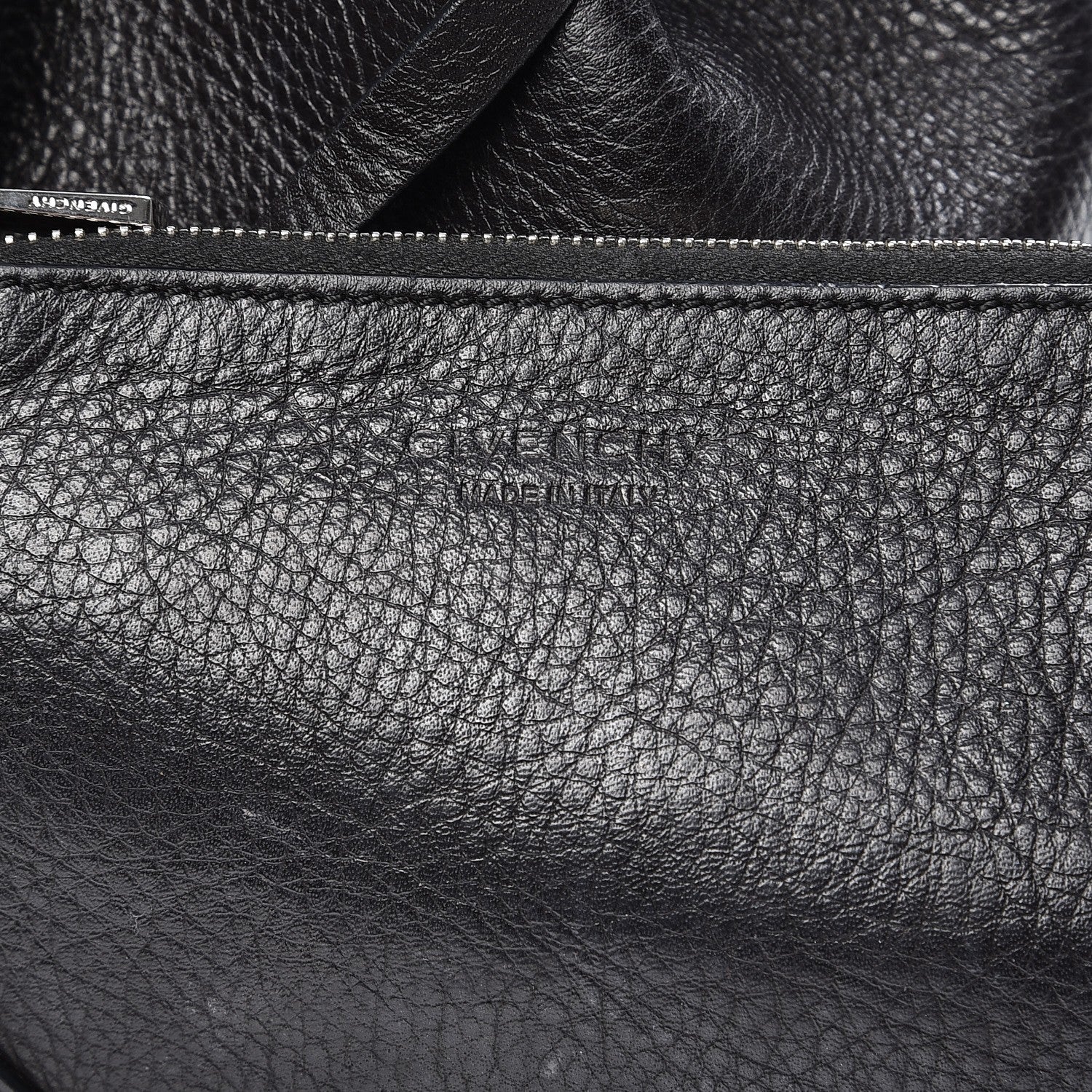 Givenchy Calfskin Small Lucrezia Drawstring Bucket Bag Black 13 of 15