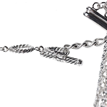 David Yurman Sterling Silver 18K Yellow Gold Multi Chain Necklace 4 of 5