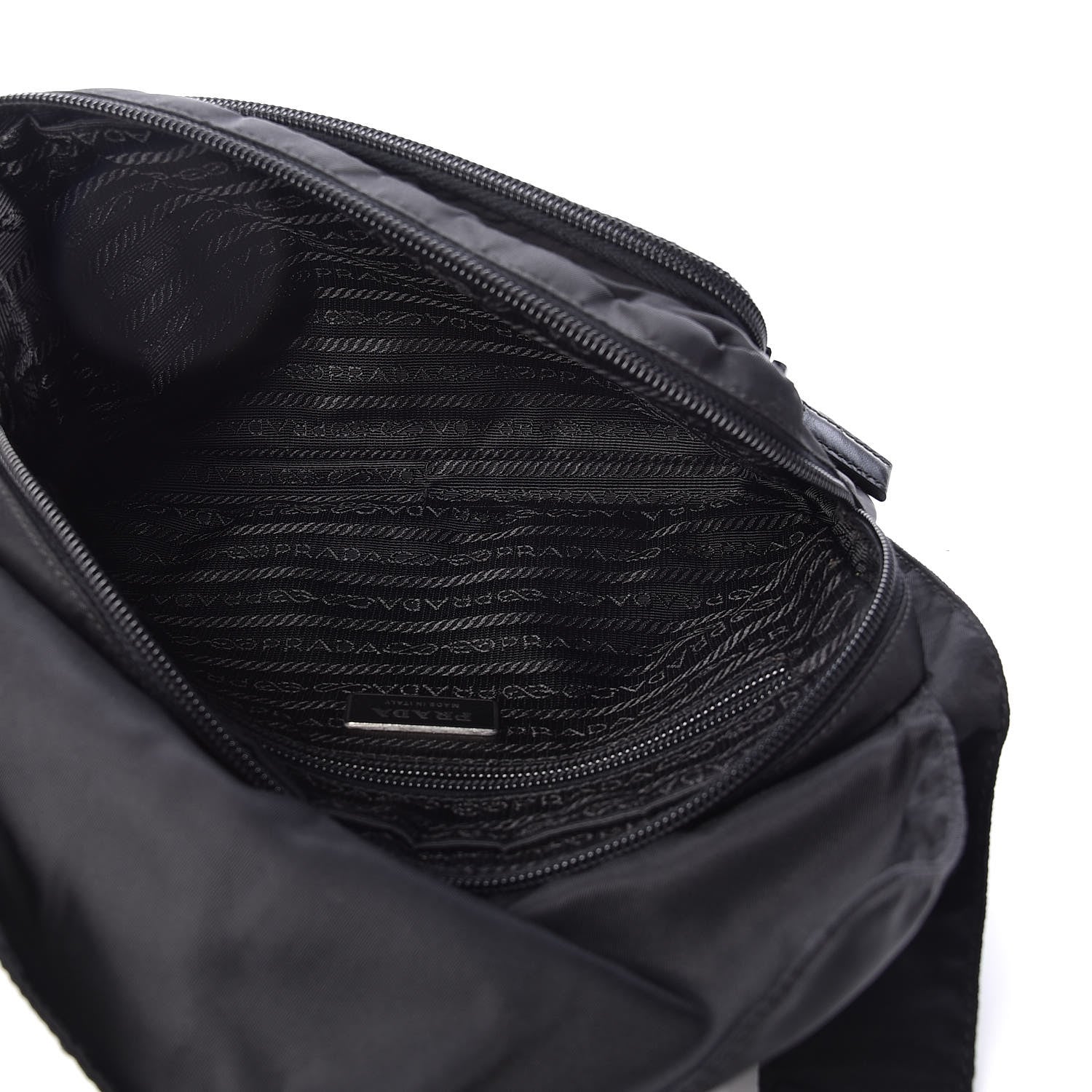 Prada Nylon Vela Messenger Black 5 of 9
