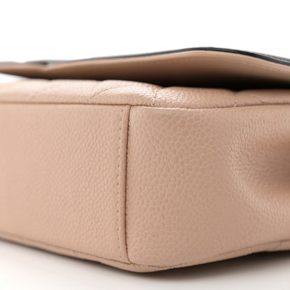 Chanel Caviar Quilted Small CC Filigree Flap Beige Black 10 of 11