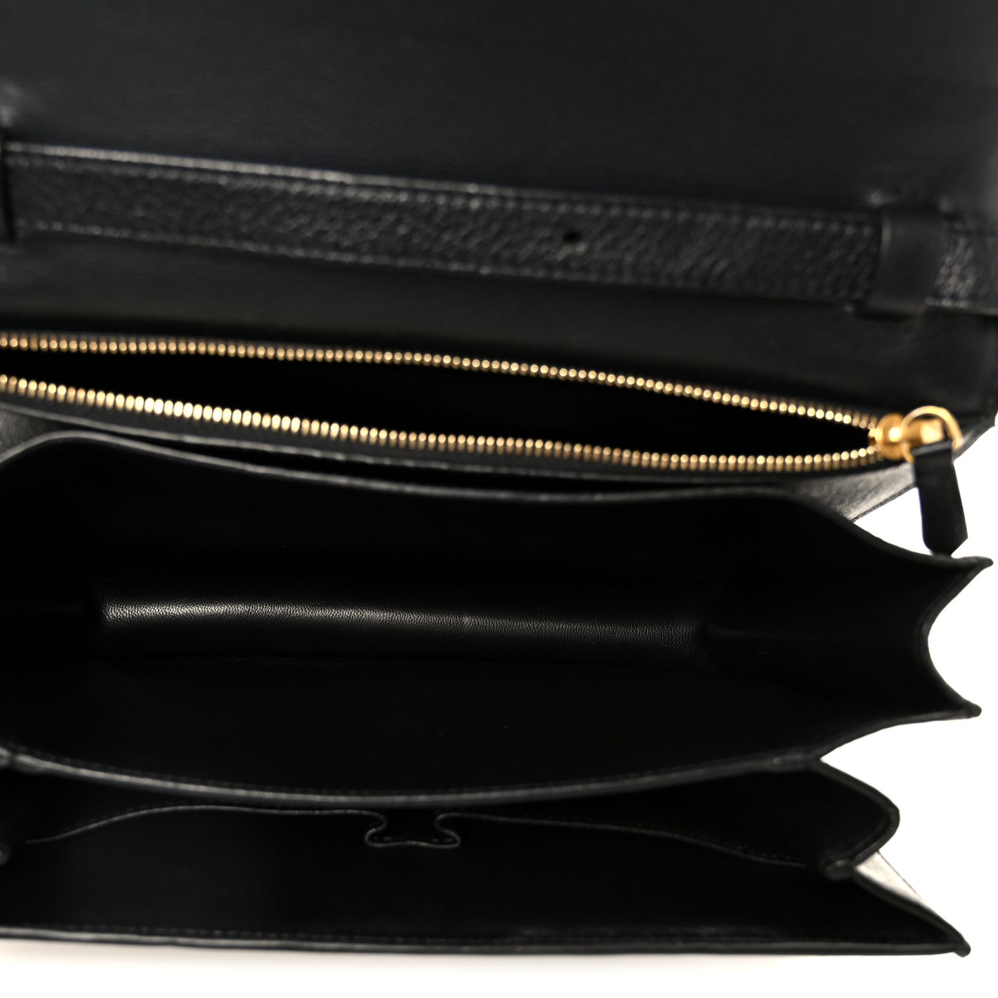 Goatskin Medium Classic Box Flap Bag Black