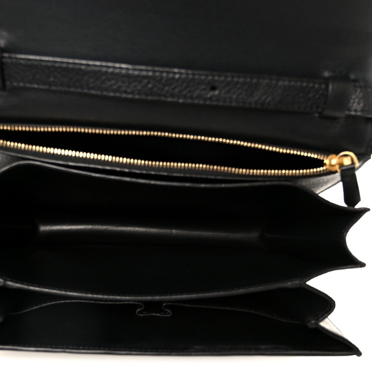 Celine Goatskin Medium Classic Box Flap Bag Black 5 of 10
