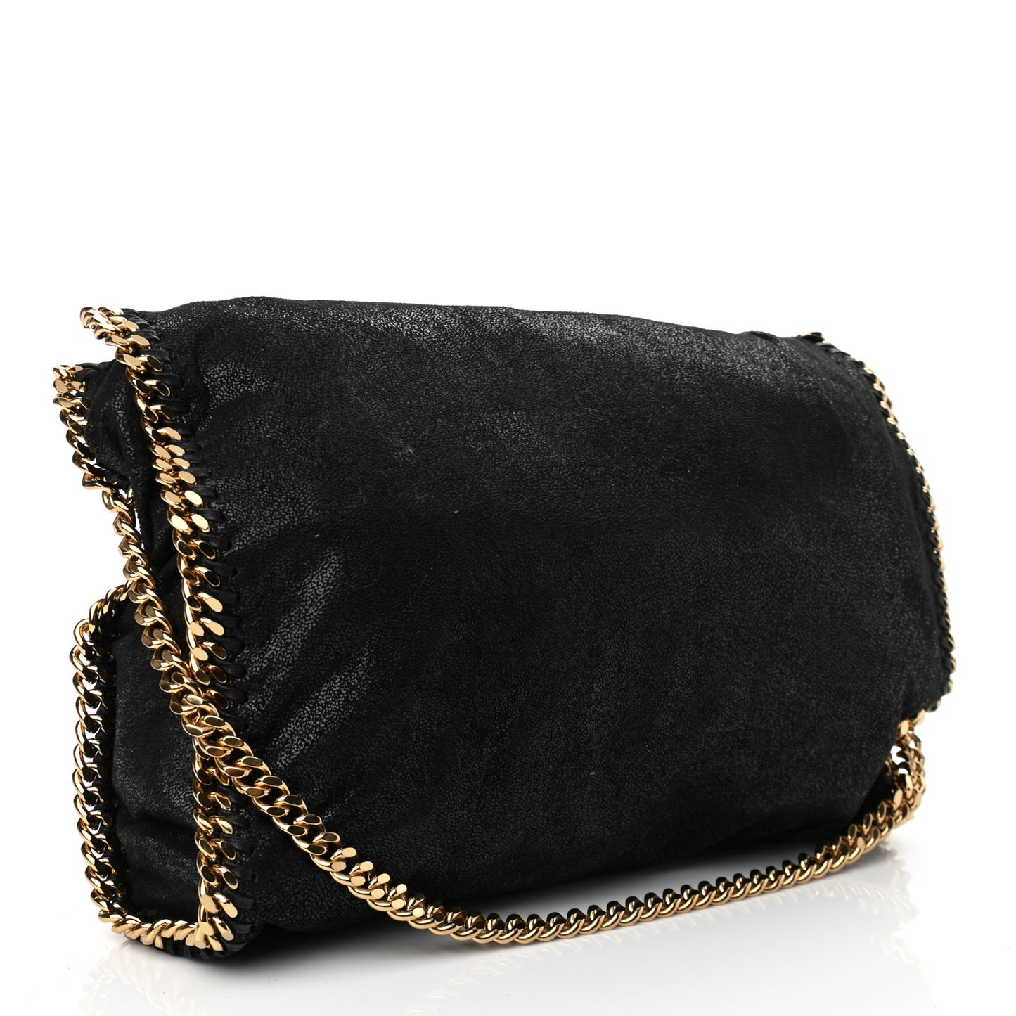 Shaggy Deer Falabella Fold Over Tote Black