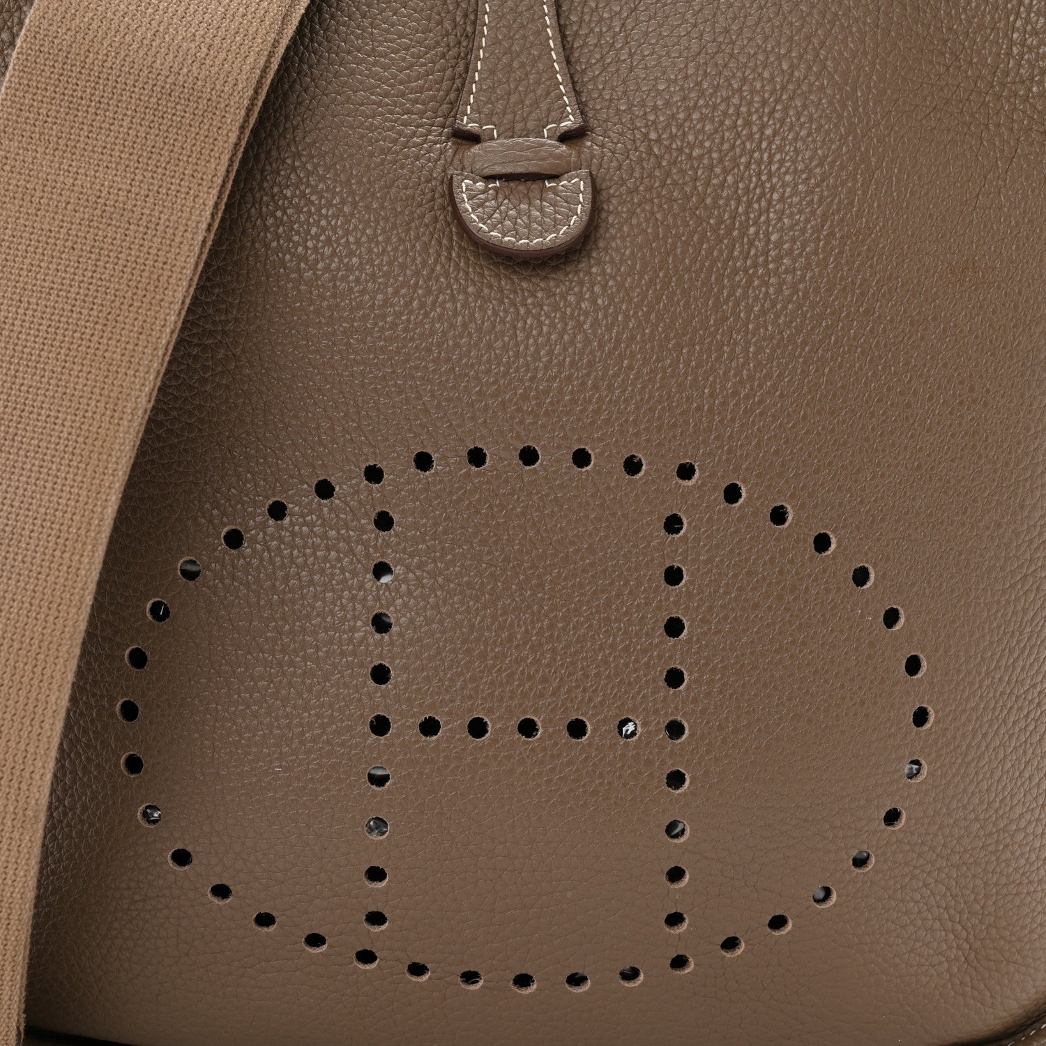 Hermes Taurillon Clemence Evelyne III PM Etoupe 8 of 12