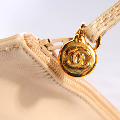 Chanel Lambskin Straw Backpack Beige 8 of 9