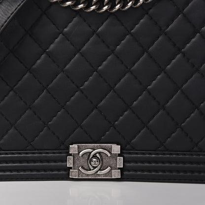 Chanel Calfskin Quilted Large Boy Flap Black 8 of 13