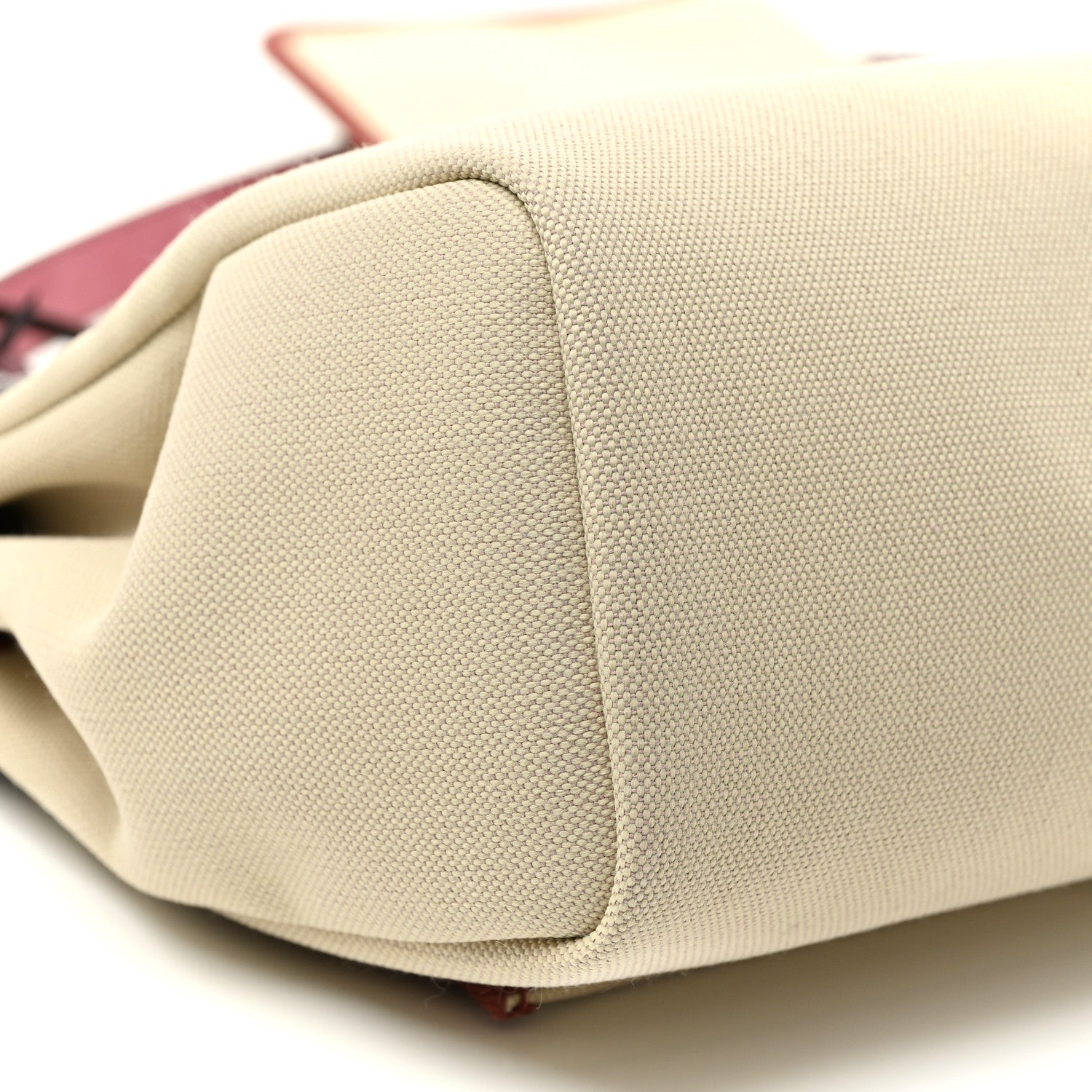 Hermes Military Toile Vache Hunter Herbag Zip Retourne 31 PM Beton Rouge Sellier 9 of 11