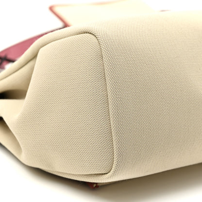 Hermes Military Toile Vache Hunter Herbag Zip Retourne 31 PM Beton Rouge Sellier 9 of 11