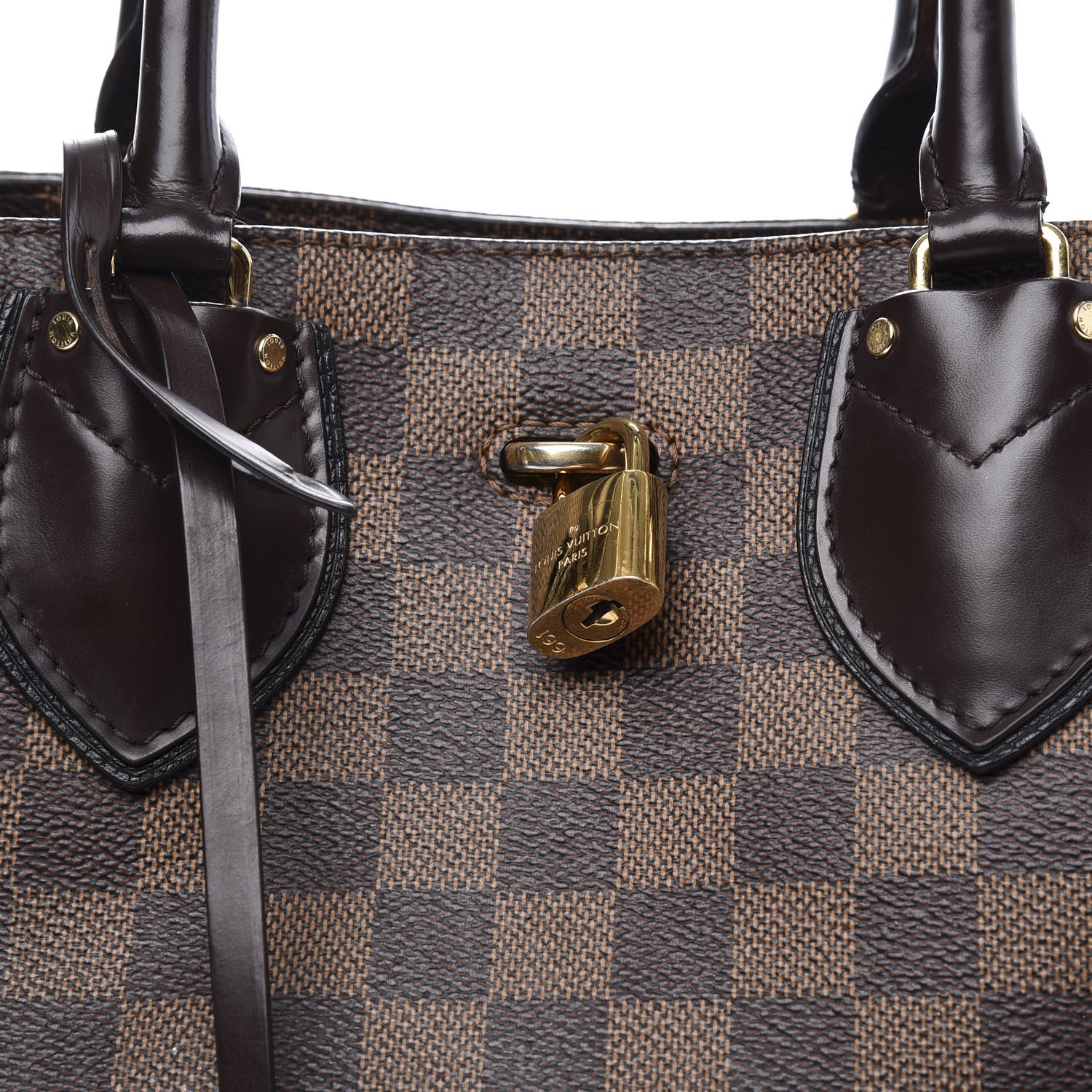 Louis Vuitton Cuir Taurillon Damier Ebene Normandy Black 9 of 10