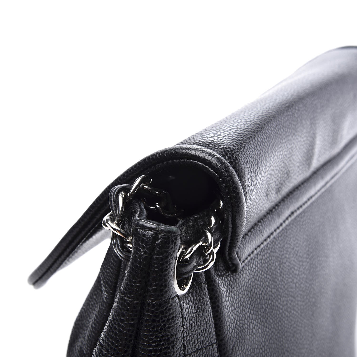 Chanel Caviar Half Moon Large Flap Black 11 of 12