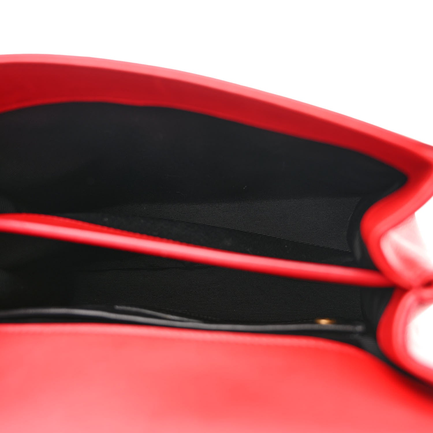 Saint Laurent Grained Calfskin Small Moujik Top Handle Bag Red 5 of 14