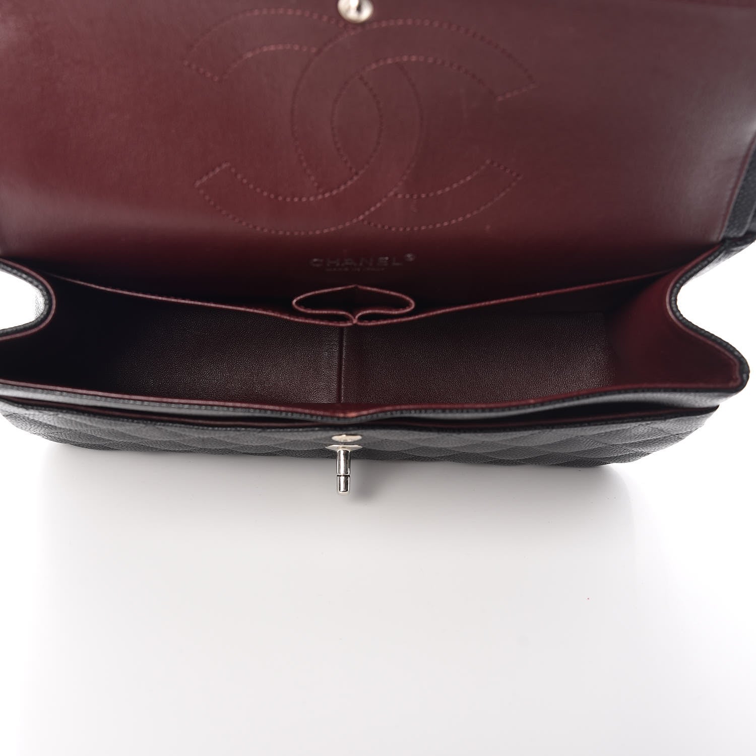 Chanel Caviar Quilted Jumbo Double Flap Black 6 of 15