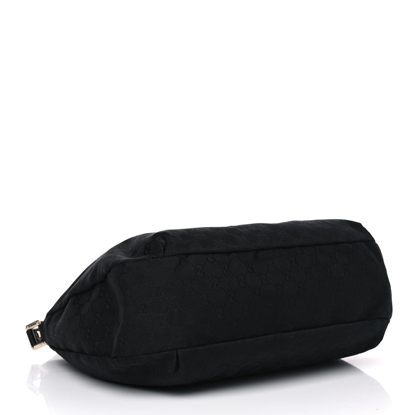 Monogram Large New Ladies Web Hobo Black
