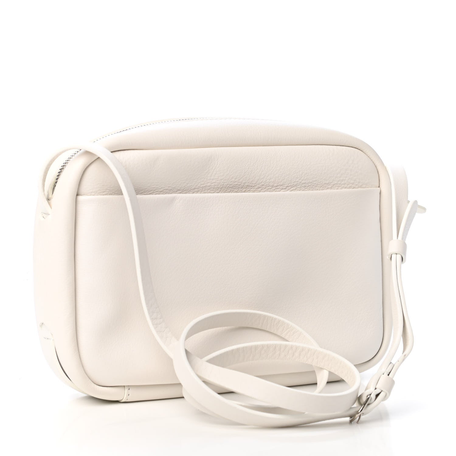 Balenciaga Calfskin Logo S Everyday Camera Bag White 2 of 5