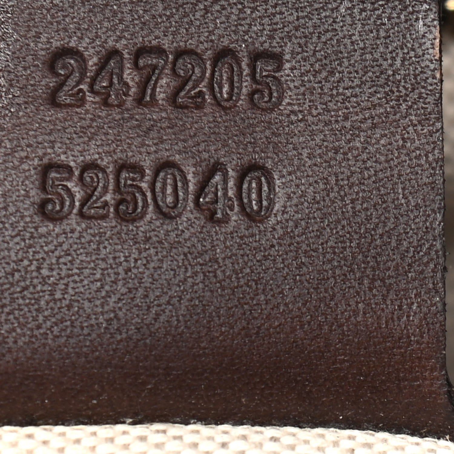 Gucci Monogram Vintage Web Medium Boston Dark Brown 7 of 11