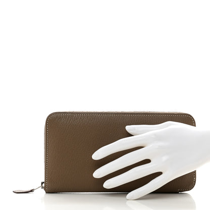 Hermes Chèvre Mysore Azap Wallet Etoupe 2 of 8