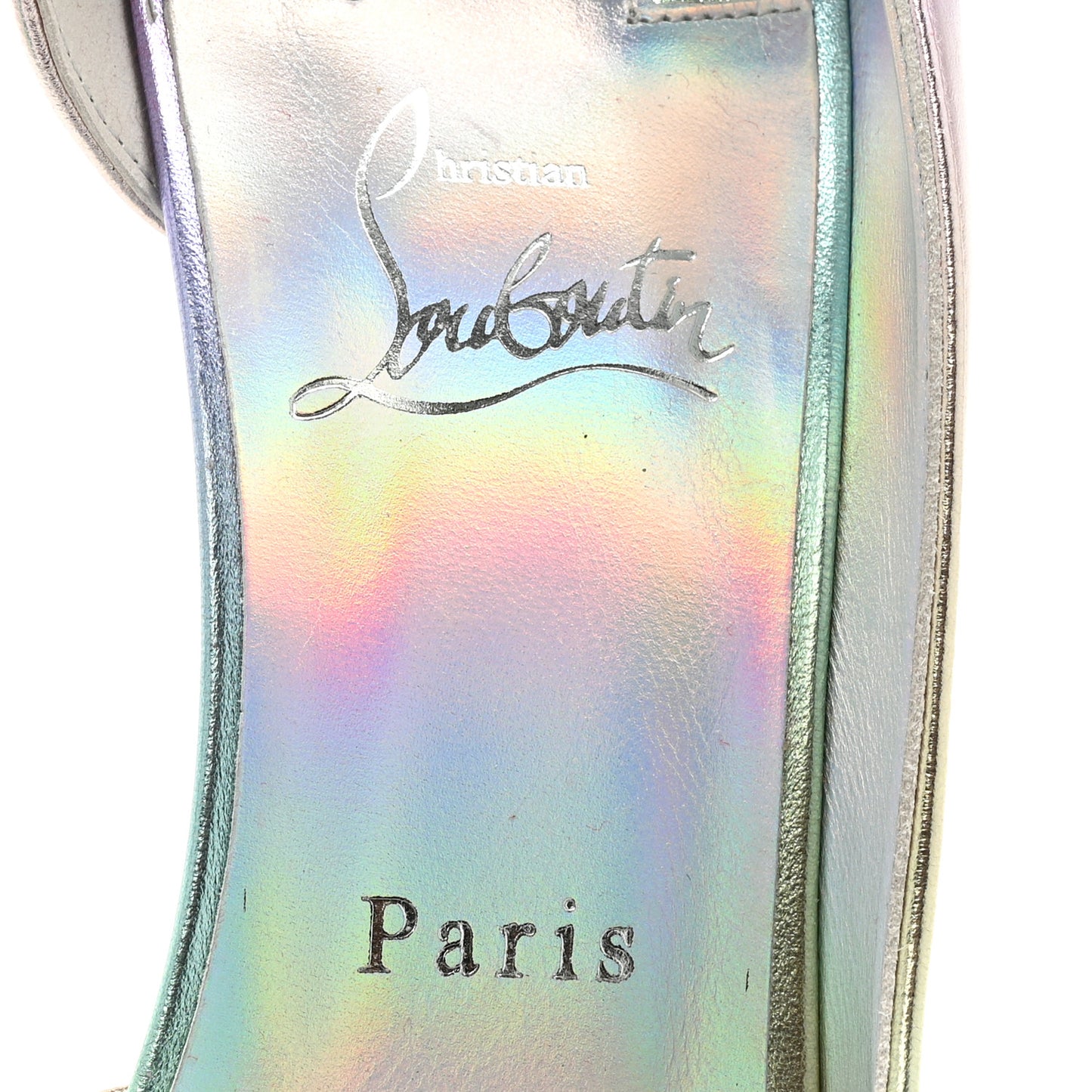 Iridescent Nappa Lam Licorne Iriza 100 Pumps 41 Multicolor