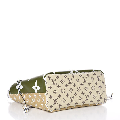 Louis Vuitton Monogram Giant Neverfull MM Kaki 6 of 12