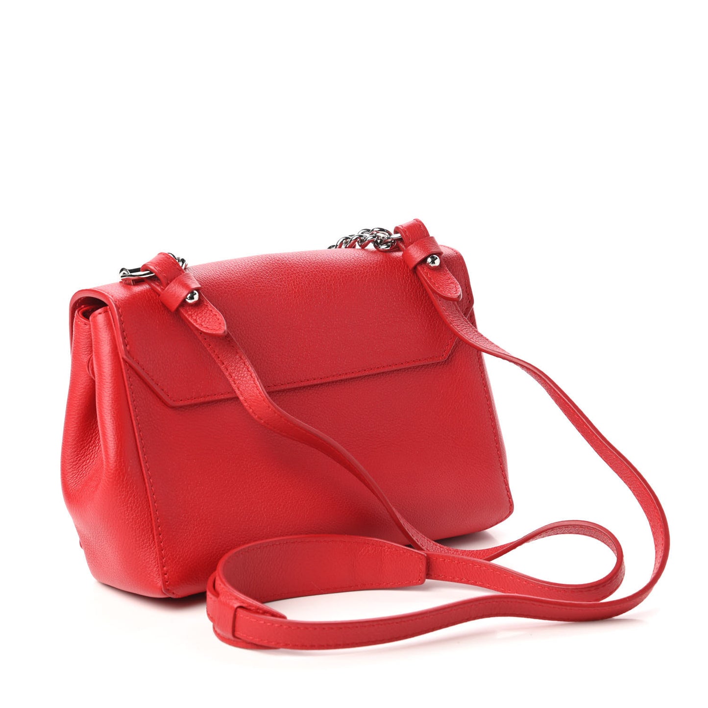 Calfskin Lockme II Chain Bag BB Rubis
