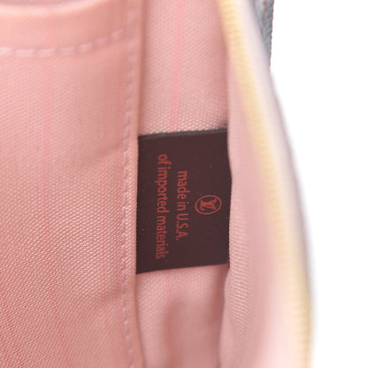 Louis Vuitton Damier Ebene Neverfull MM GM Pochette Rose Ballerine 7 of 8