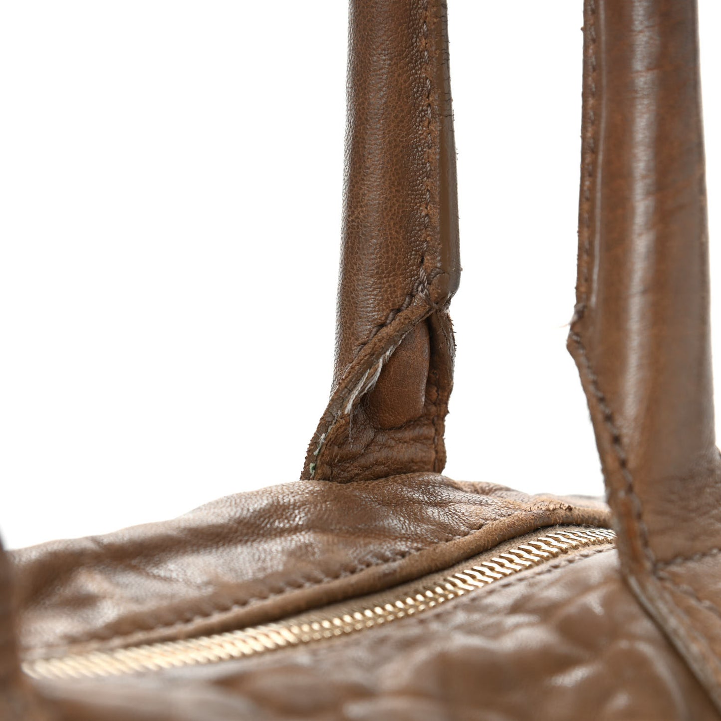 Pebbled Lambskin Medium Easy Sac Brown