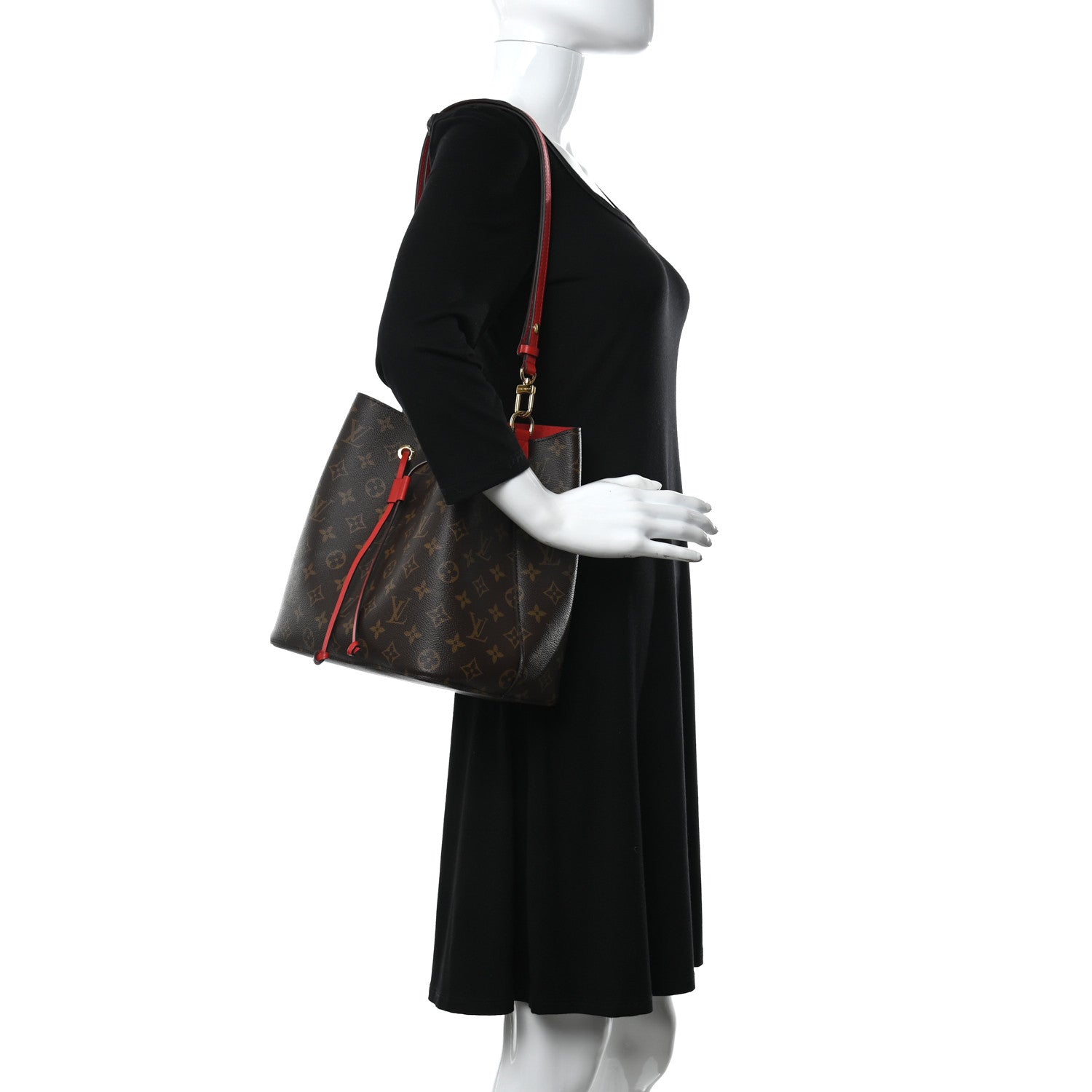 Louis Vuitton Monogram Neonoe MM Coquelicot 2 of 12