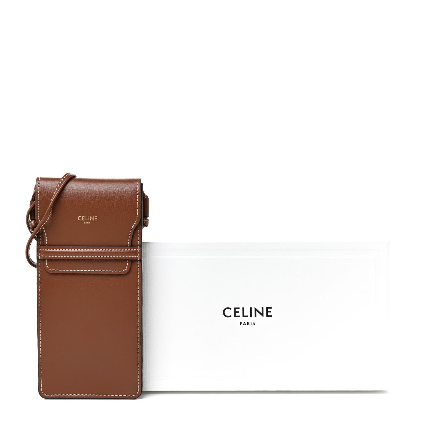 Smooth Calfskin Sunglasses Pouch Tan