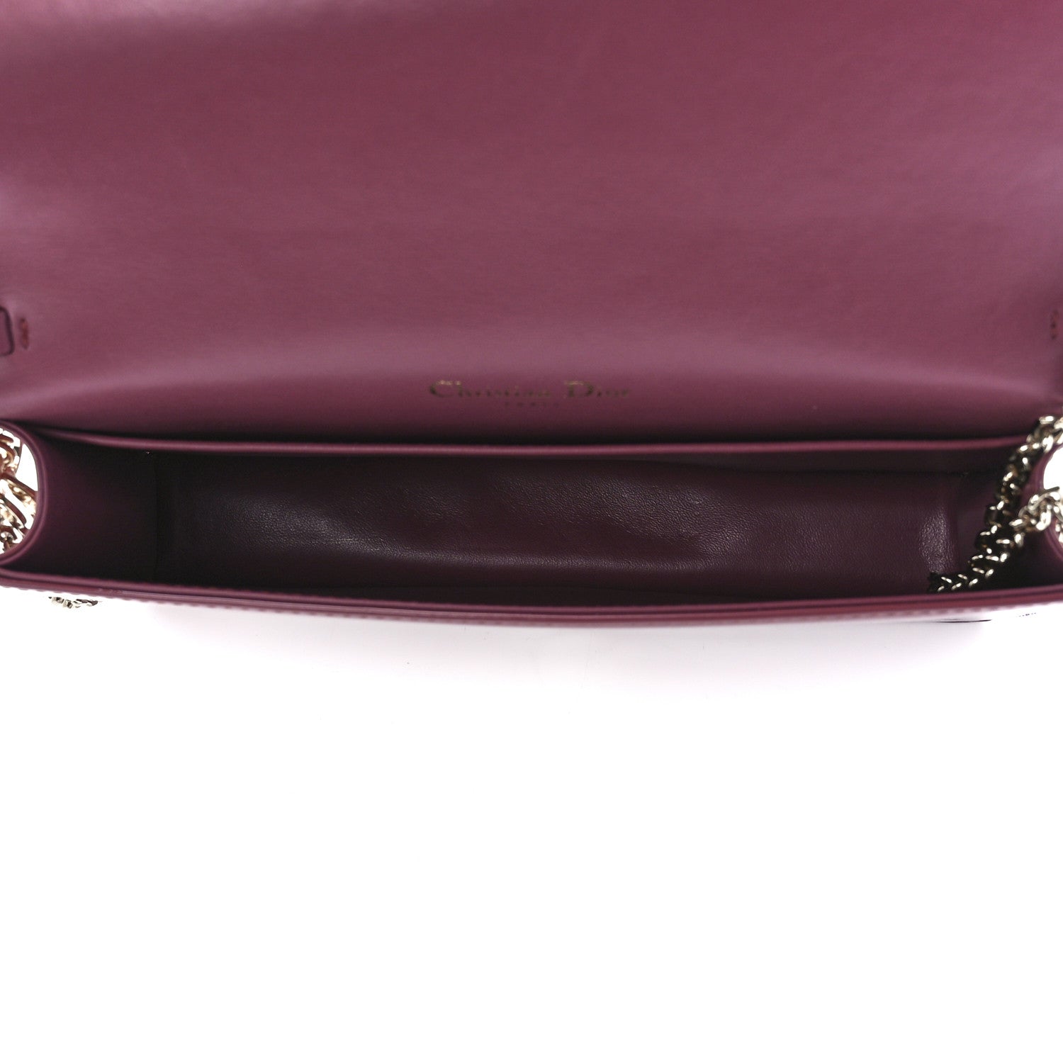 Christian Dior Patent Cannage Lady Dior Convertible Clutch Mallow Rose 5 of 12