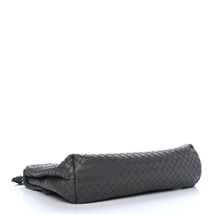 Bottega Veneta Nappa Intrecciato Flap Bag Light Grey 3 of 4