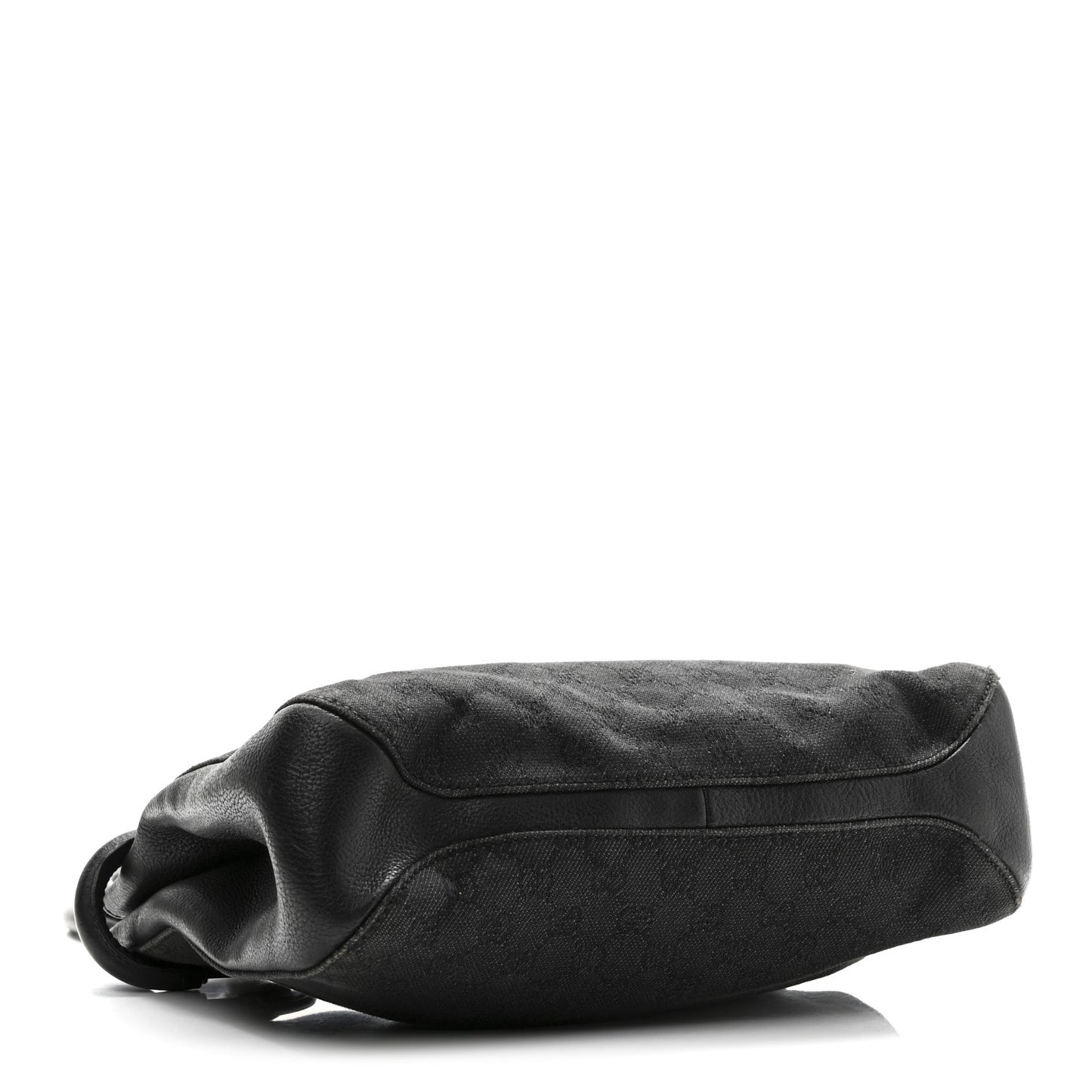Monogram Denim GG Shoulder Bag Black