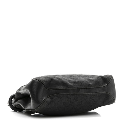 Gucci Monogram Denim GG Shoulder Bag Black 4 of 12