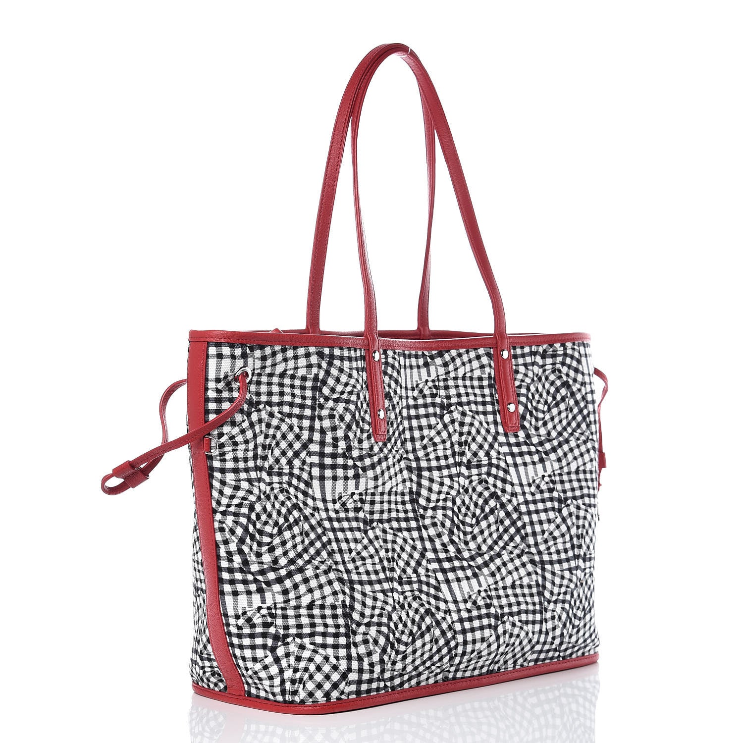 MCM Visetos Medium Reversible Shopper Tote Ruby Red 6 of 16