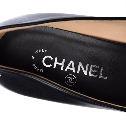 Chanel Lambskin Bow Pumps 39 Black 7 of 12