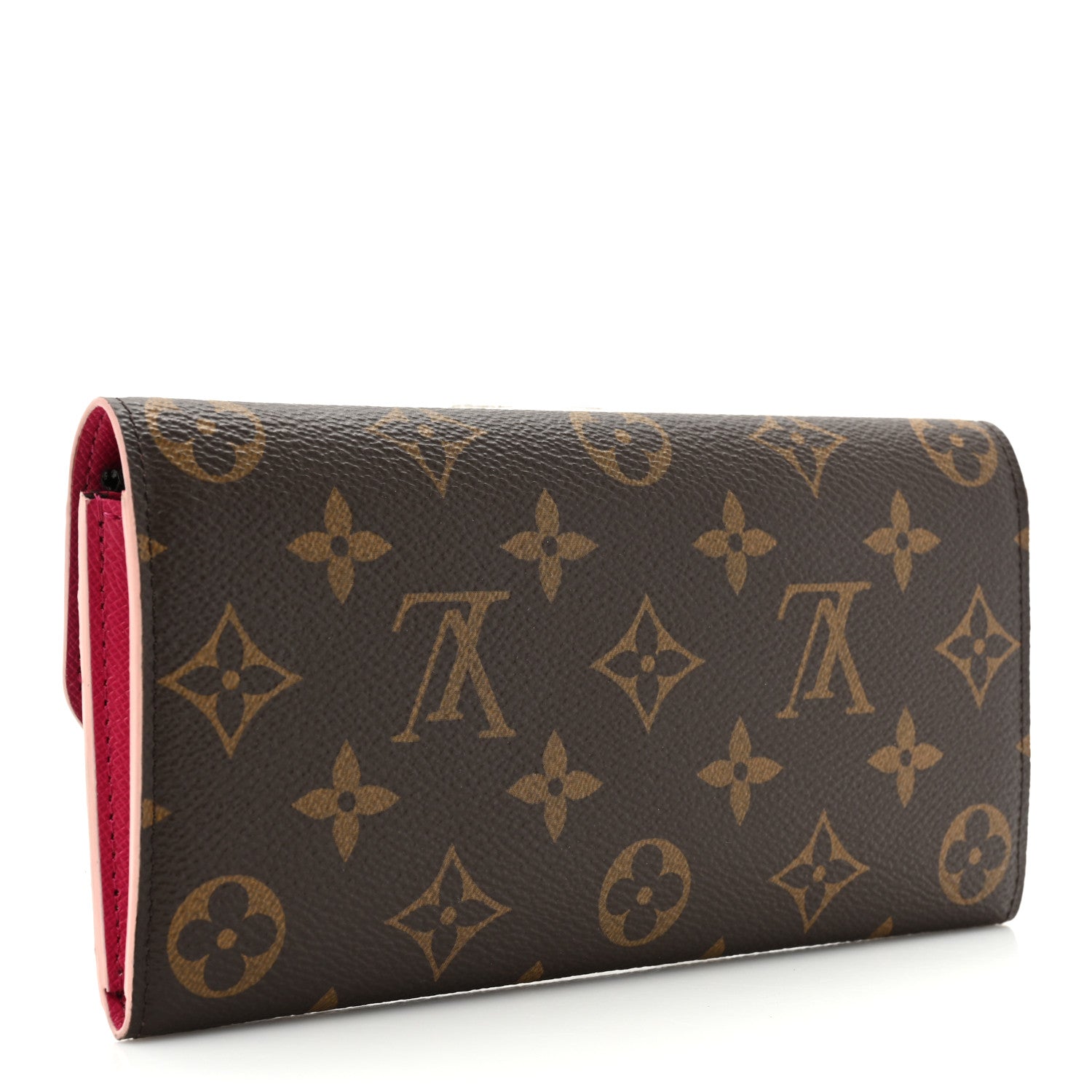 Louis Vuitton Monogram Bloom Flower Emilie Wallet Fuchsia 3 of 12