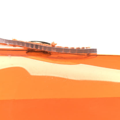 Hermes Vinyl Souvenir De L'Exposition Kelly Orange 9 of 9