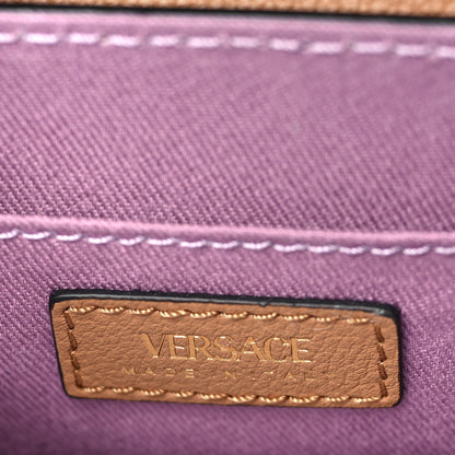 Versace Grained Calfskin La Medusa Flap Shoulder Bag Brown 6 of 8