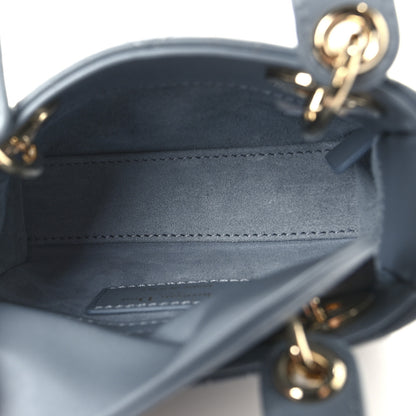 Christian Dior Lambskin Cannage Micro Lady Dior Cloud Gray 5 of 11