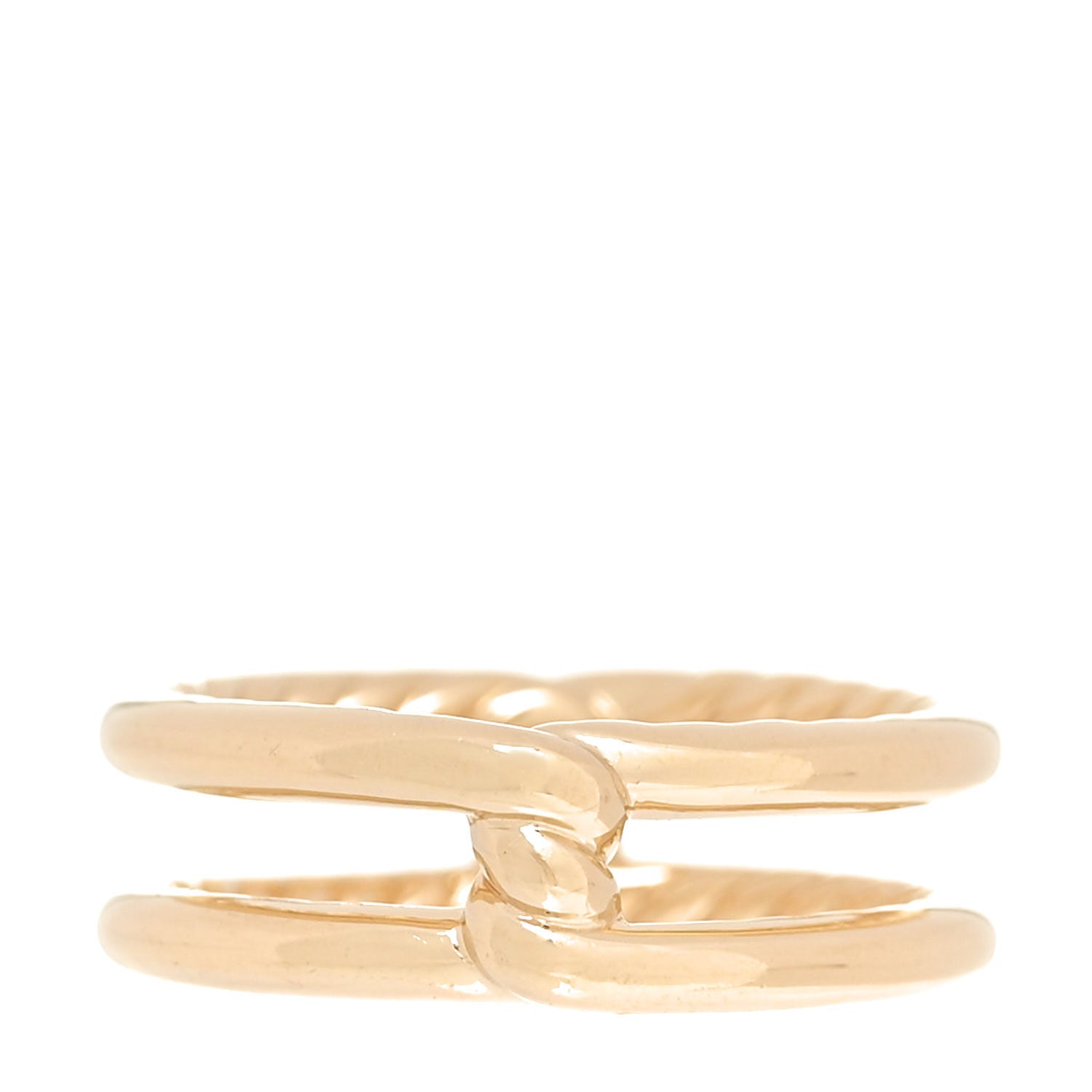 David Yurman 18K Yellow Gold Diamond 6.5mm Continuance Band Ring 52 6 3 of 4