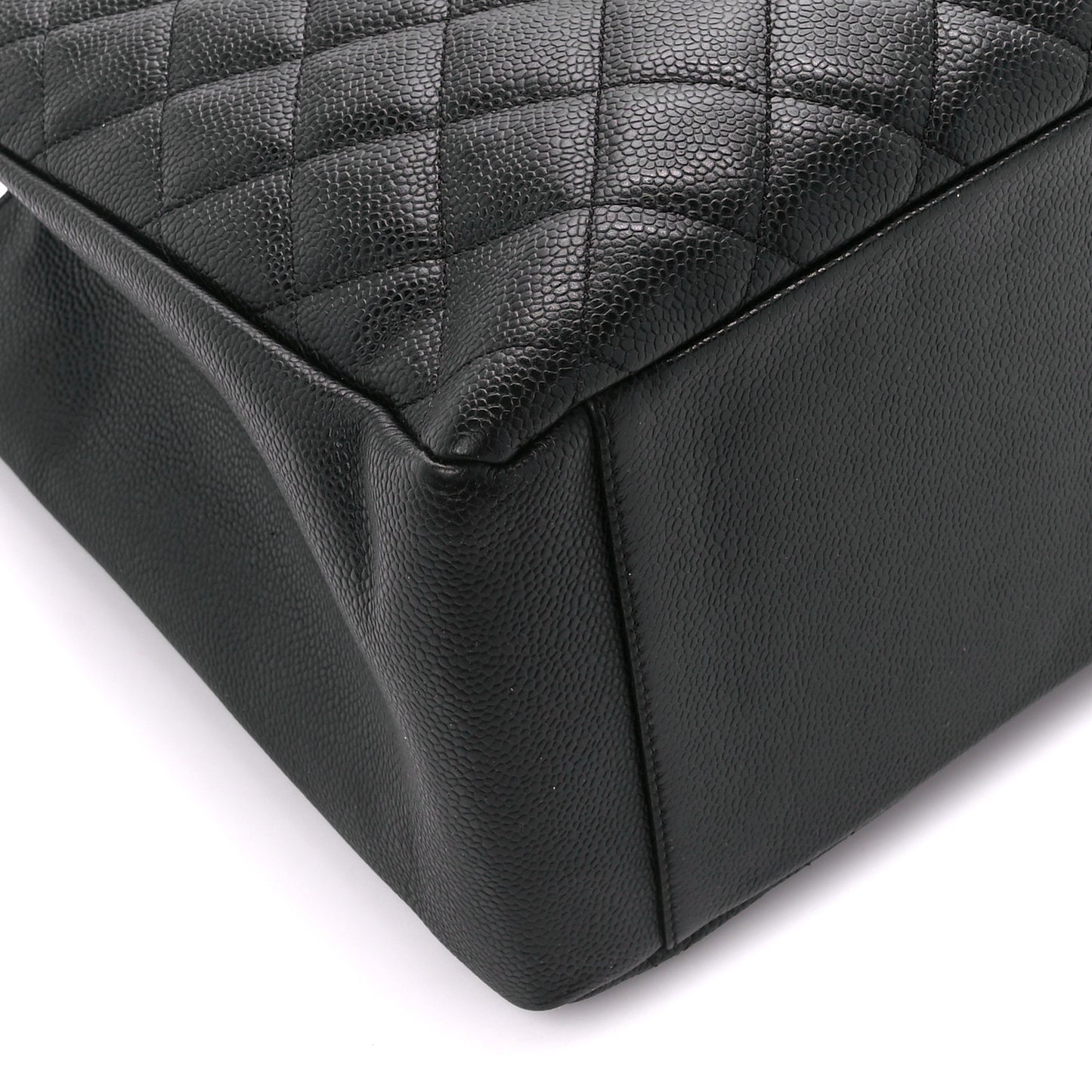 Caviar Quilted Grand Shopping Tote GST Black