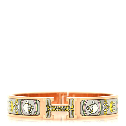 Hermes Enamel Printed Narrow Clic Clac H Bracelet PM 1 of 5