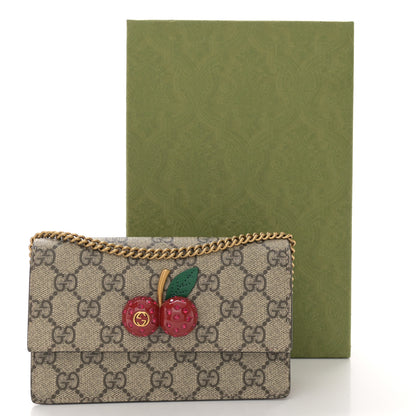Gucci GG Supreme Monogram Mini Cherry Chain Bag 10 of 10